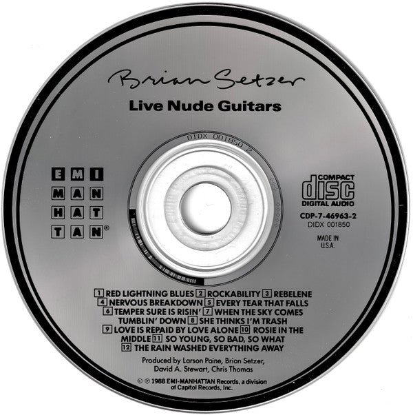Brian Setzer : Live Nude Guitars (CD, Album)