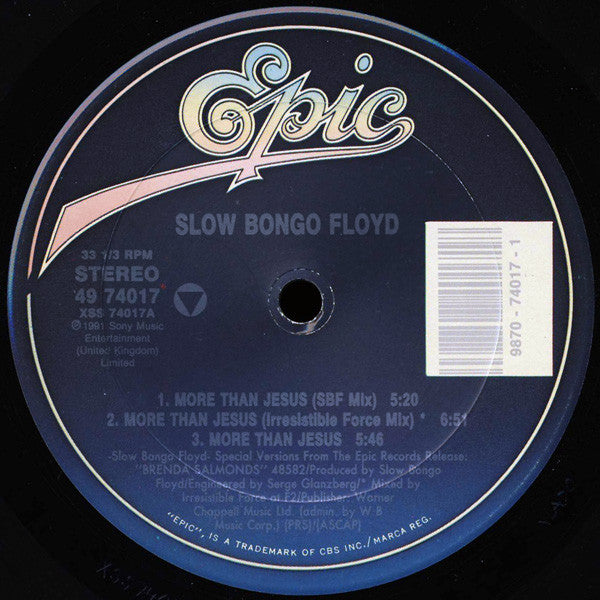 Slow Bongo Floyd : More Than Jesus (12")