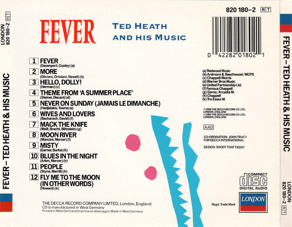Ted Heath And His Music : Fever (CD, Album, RE)
