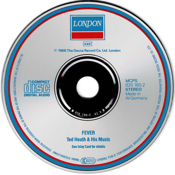 Ted Heath And His Music : Fever (CD, Album, RE)