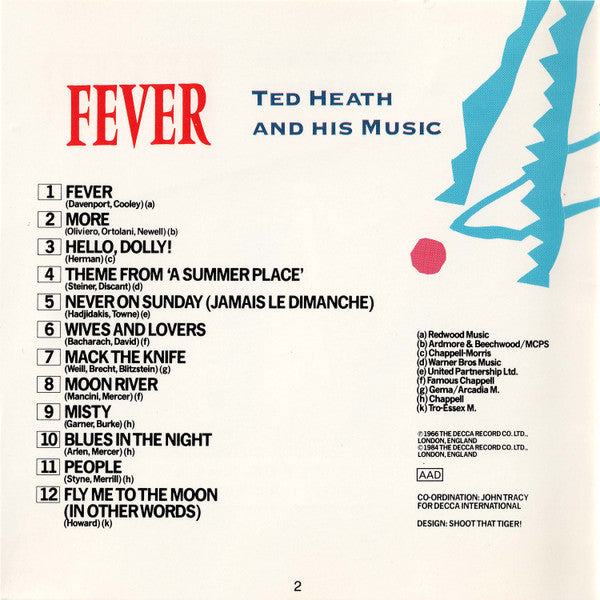 Ted Heath And His Music : Fever (CD, Album, RE)