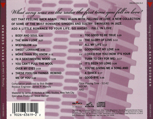 Benny Goodman : Falling In Love With Benny Goodman (CD, Comp)