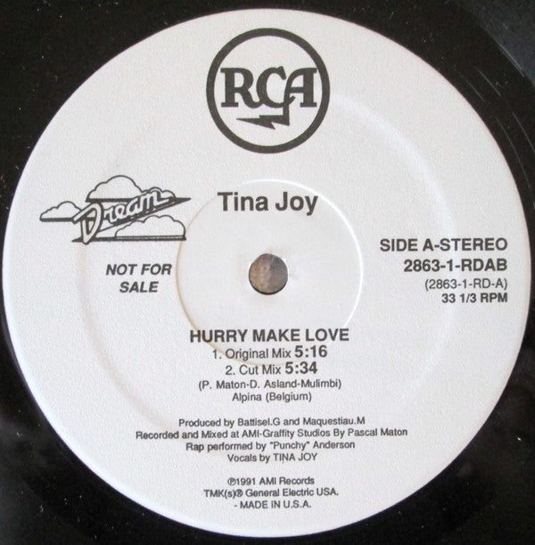 Tina Joy : Hurry Make Love (12", Promo)