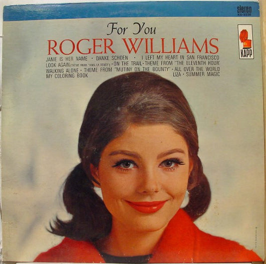 Roger Williams (2) : For You (LP)