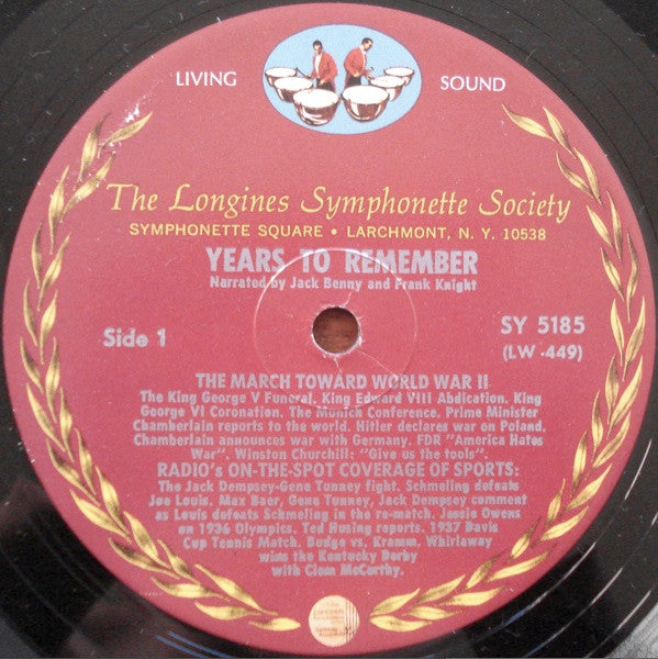 Frank Knight : The Years To Remember... (LP, Album)