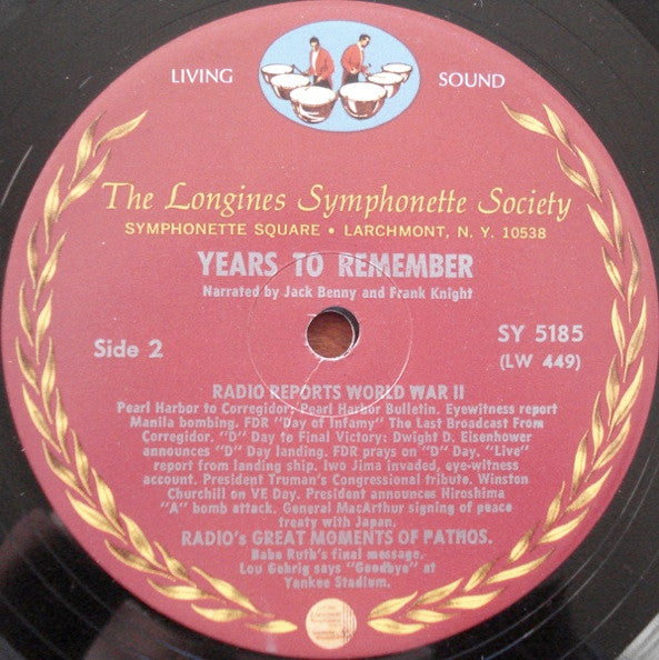 Frank Knight : The Years To Remember... (LP, Album)