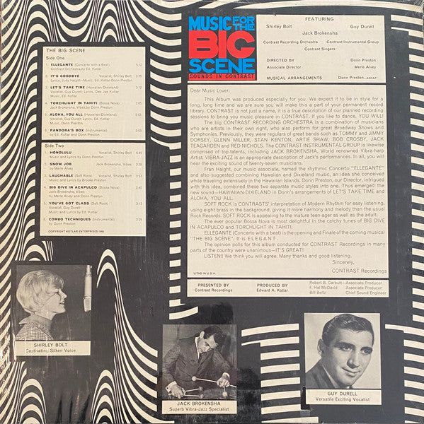 Various : Music For The Big Scene (LP)
