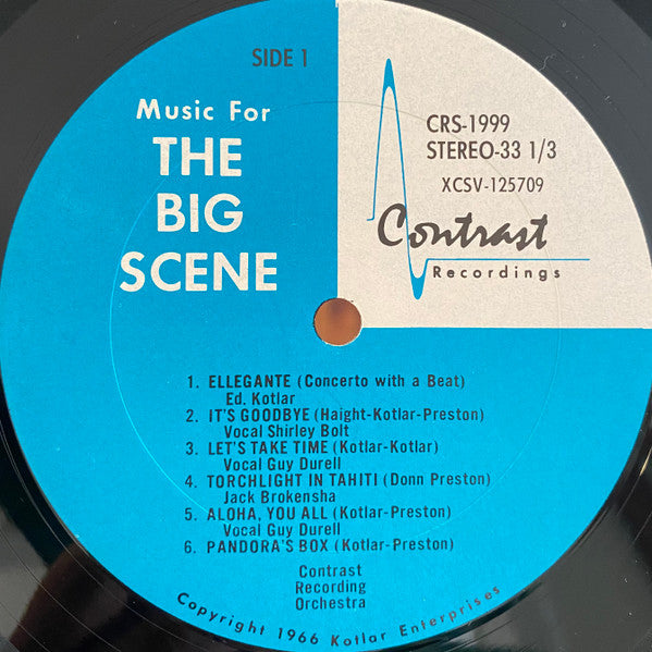 Various : Music For The Big Scene (LP)
