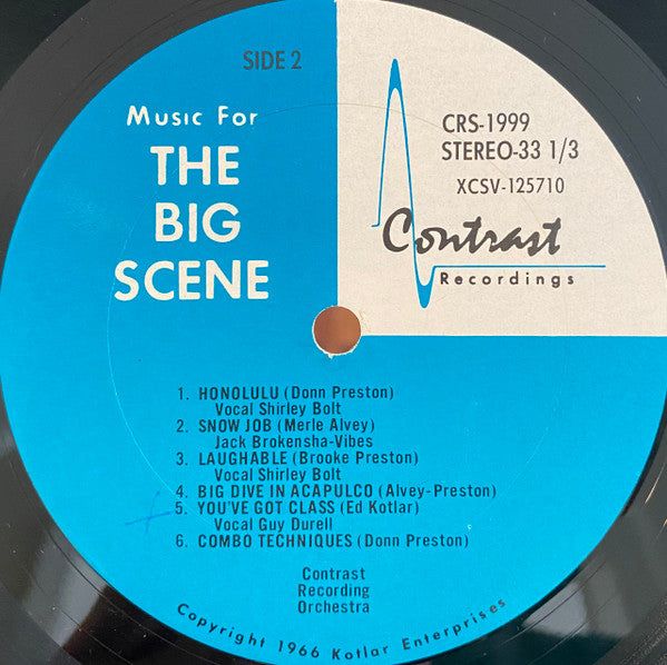 Various : Music For The Big Scene (LP)