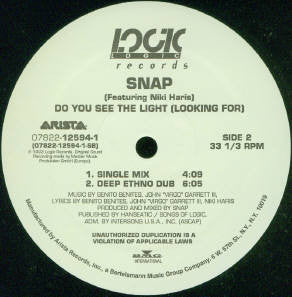 Snap! Featuring Niki Haris : Do You See The Light (Looking For) (12")
