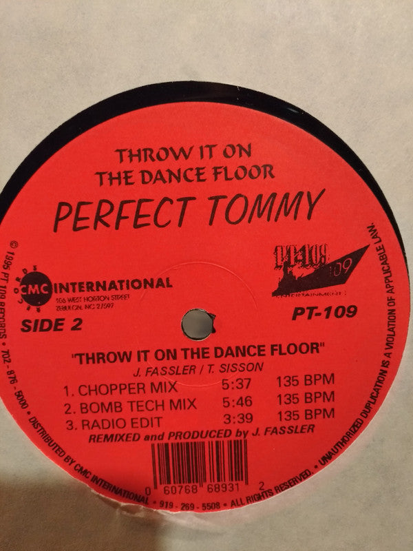 Perfect Tommy : Throw It On The Dance Floor (12", Promo)