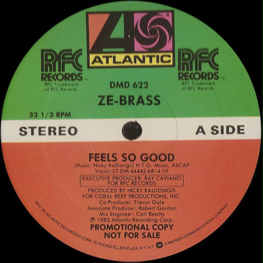 Ze-Brass : Feels So Good (12", Promo)