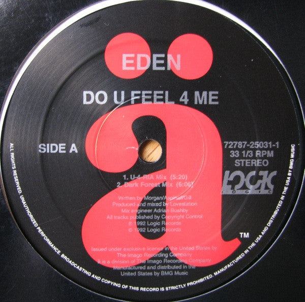 Eden : Do U Feel 4 Me (12")