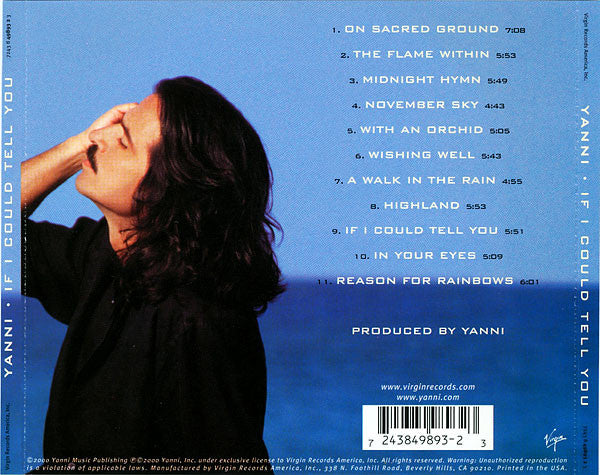 Yanni (2) : If I Could Tell You (CD, Album)