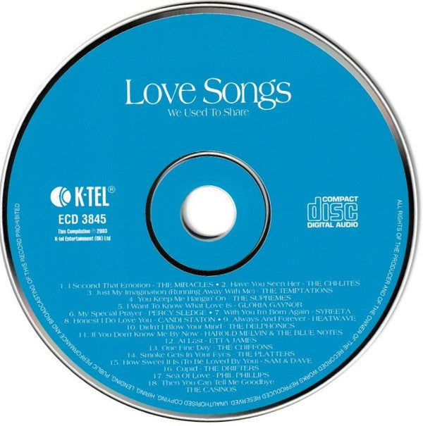 Various : Love Songs We Used To Share (CD, Comp)