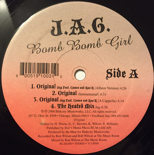 J.A.G. (2) : Bomb Bomb Girl (12", Single)