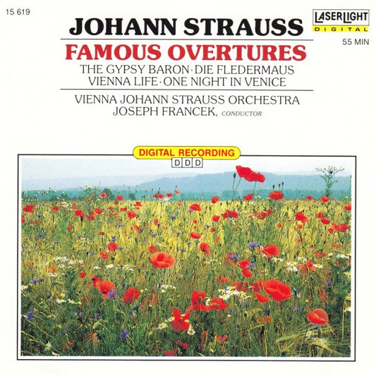 Johann Strauss Jr., The Vienna Strauss Orchestra, Joseph Francek : Johann Strauss Famous Overtures (CD)