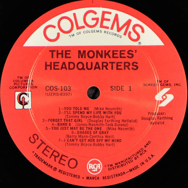 The Monkees : Headquarters (LP, Album)