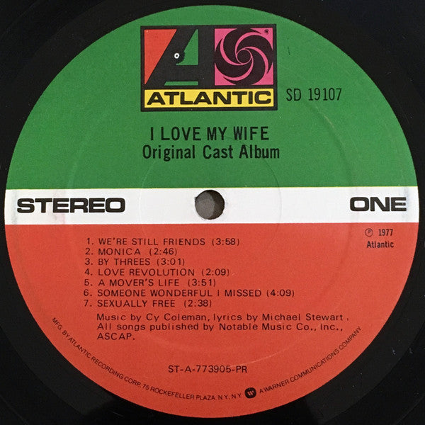 Cy Coleman, Michael Stewart (7) : I Love My Wife (LP, Album)