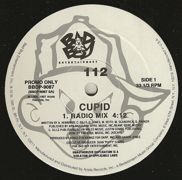 112 : Cupid (12", Promo)