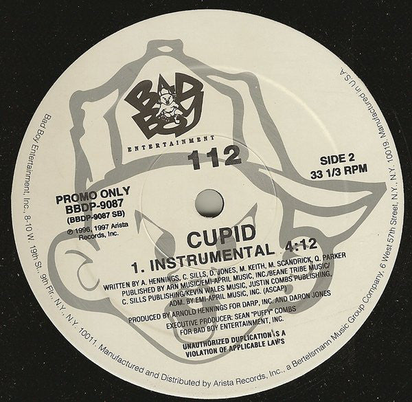 112 : Cupid (12", Promo)