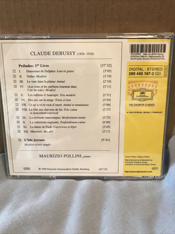 Claude Debussy, Maurizio Pollini : Preludes I • L'Isle Joyeuse (CD, Album, Club)