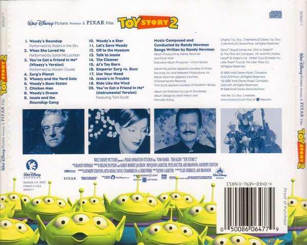 Randy Newman : Toy Story 2 (An Original Walt Disney Records Soundtrack) (CD, Album)