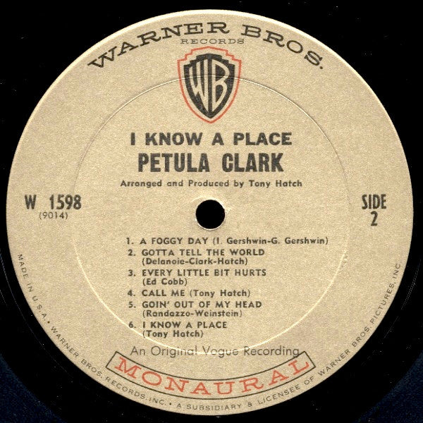 Petula Clark : I Know A Place (LP, Album, Mono)