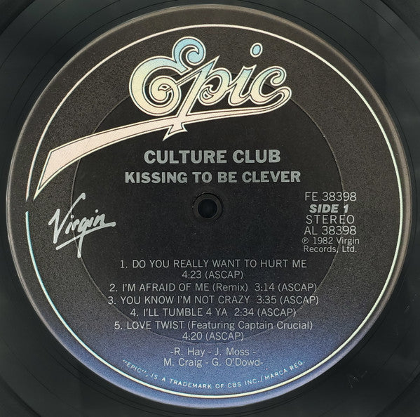 Culture Club : Kissing To Be Clever (LP, Album, RE, Pit)