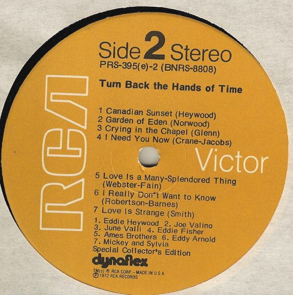 Various : Turn Back The Hands Of Time (2xLP, Album, Comp)