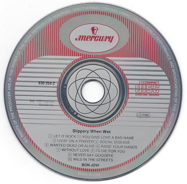 Bon Jovi : Slippery When Wet (CD, Album)