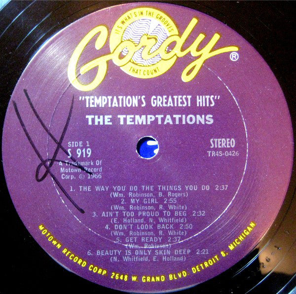 The Temptations : Greatest Hits (LP, Comp)