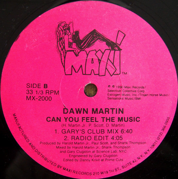 Dawn Martin : Can You Feel The Music (12")