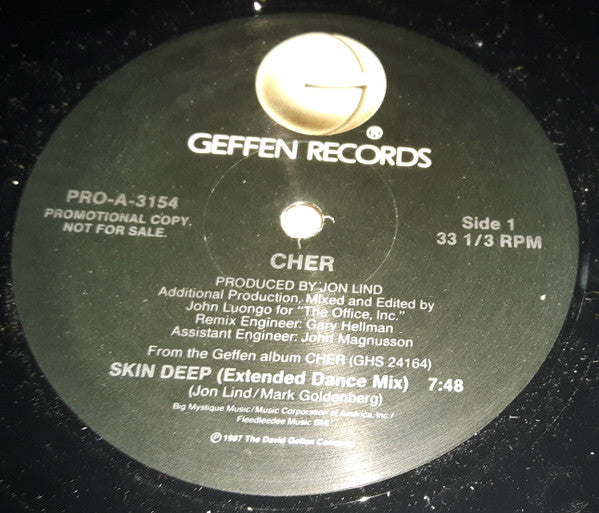 Cher : Skin Deep (12", Single, Promo)