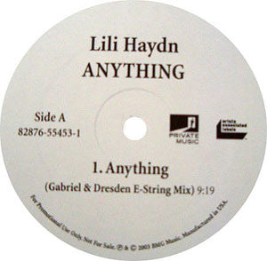 Lili Haydn : Anything (12", Promo)