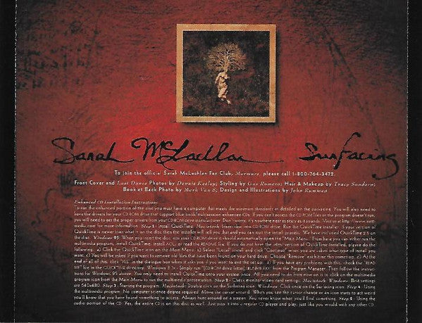 Sarah McLachlan : Surfacing (CD, Album, Club, Enh, BMG)