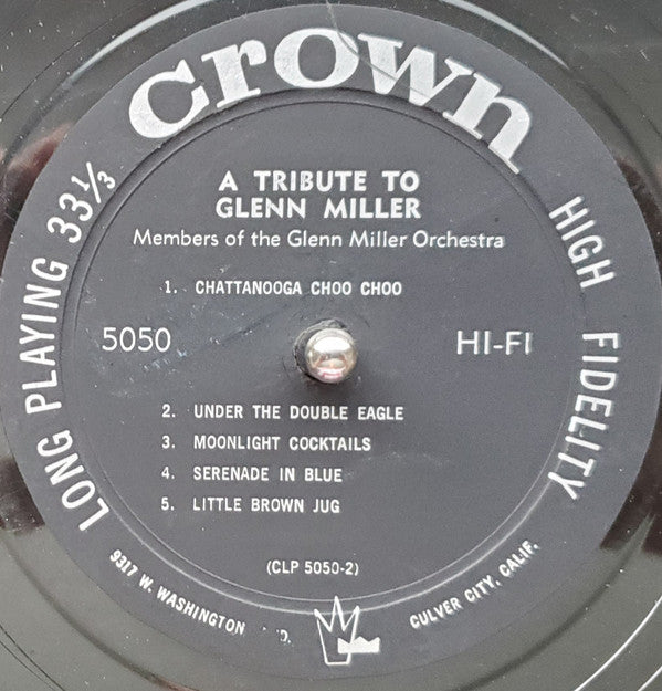 Members Of The Glenn Miller Orchestra : A Tribute To Glenn Miller (LP, Album)