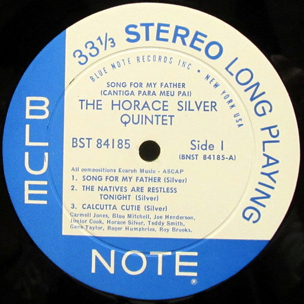 The Horace Silver Quintet : Song For My Father (Cantiga Para Meu Pai) (LP, Album)