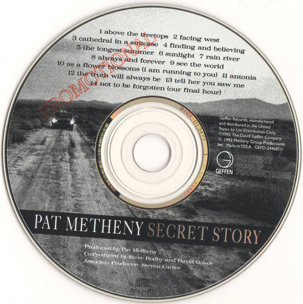 Pat Metheny : Secret Story (CD, Album, Promo)