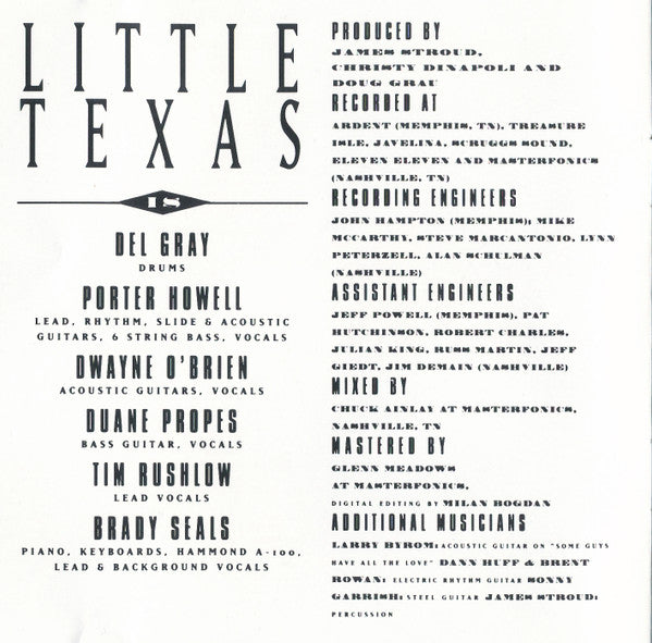 Little Texas : First Time For Everything (CD, Album)