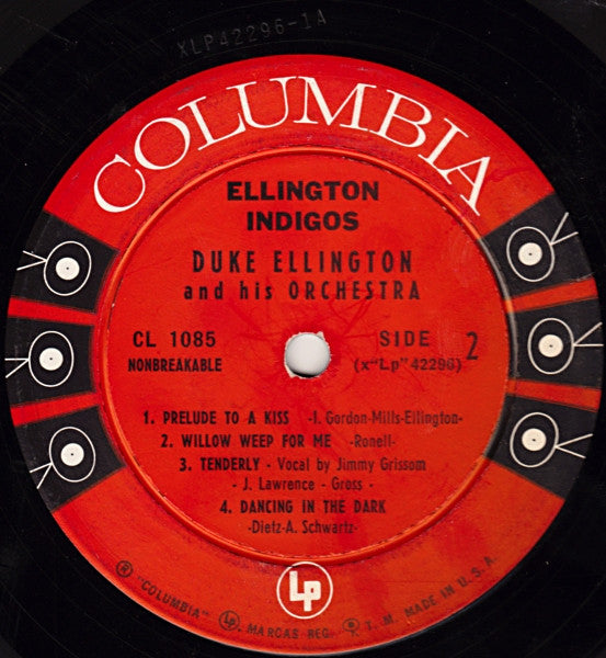 Duke Ellington And His Orchestra : Ellington Indigos (LP, Album, Mono)