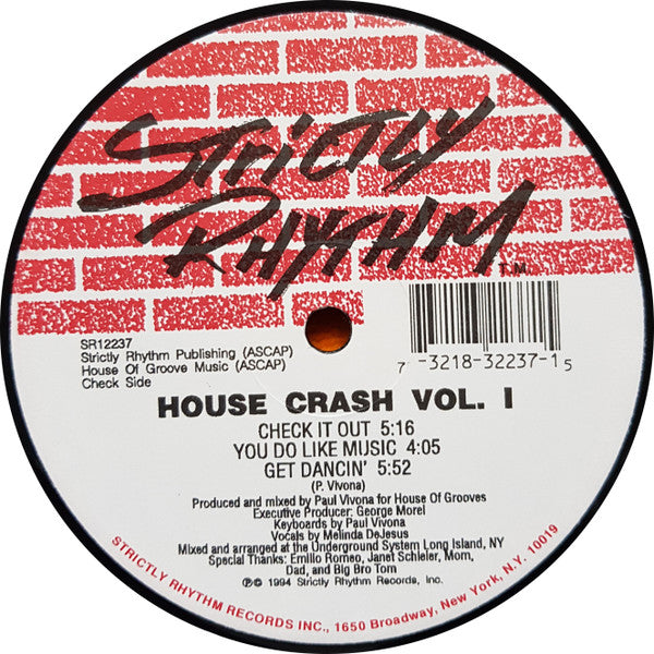 Paul Vivona : House Crash Vol. 1 (12")