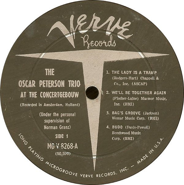 The Oscar Peterson Trio : At The Concertgebouw (LP, Mono)