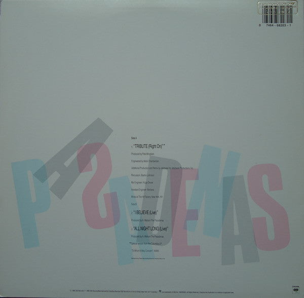 The Pasadenas : Tribute (Right On) (12", Promo)