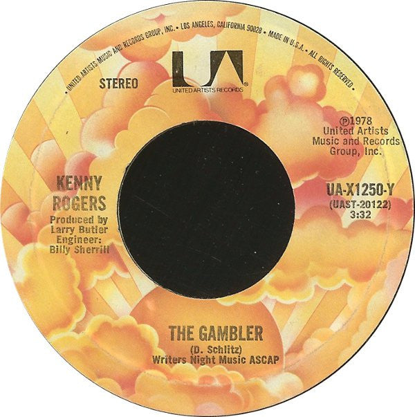 Kenny Rogers : The Gambler / Momma's Waiting (7", Ter)