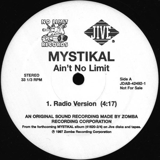 Mystikal : Ain't No Limit (12", Promo)