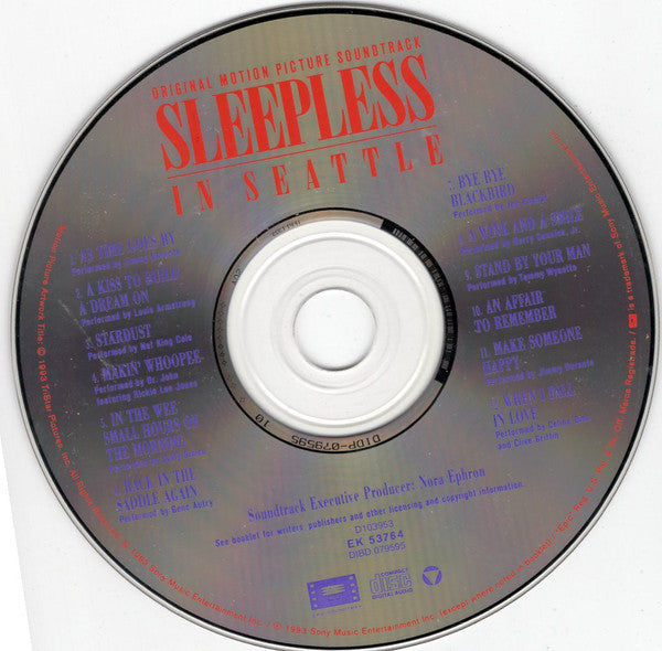 Various : Sleepless In Seattle (Original Motion Picture Soundtrack) (CD, Comp, Club, RE, BMG)