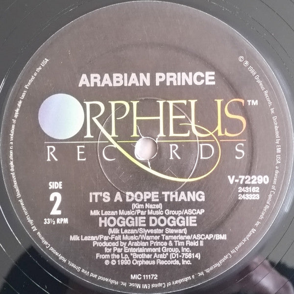 The Arabian Prince : Gettin' Down / Dope Thang (12")
