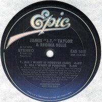 J.T. Taylor & Regina Belle : All I Want Is Forever (12", Promo)