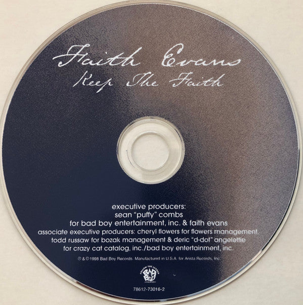 Faith Evans : Keep The Faith (CD, Album)